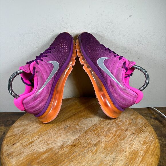 Nike Air Max 2017 Bright Grape Fire Pink 849560 502 Women's Size 7.5 - Picture 6 of 10